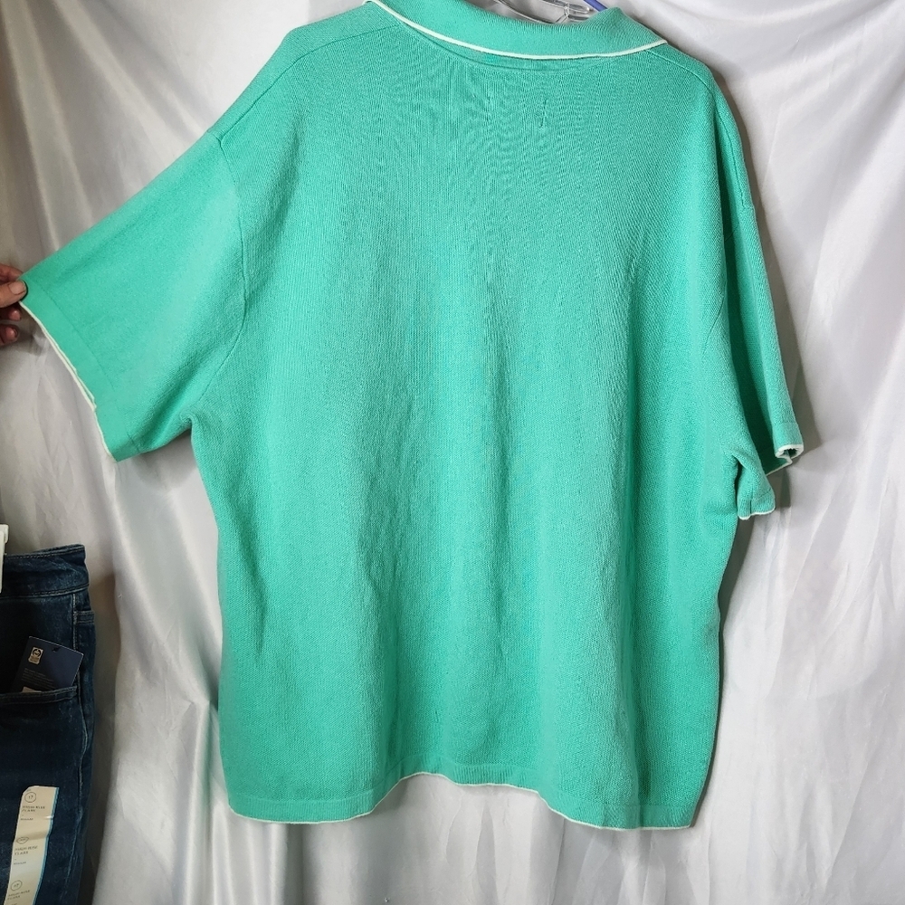 Original Use Turquoise Green Button Down Sweater Size S - Picture 3 of 10